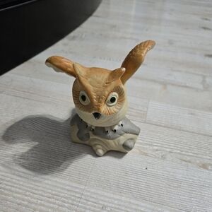 Vintage Ceramic Great Horned Owl Figurine